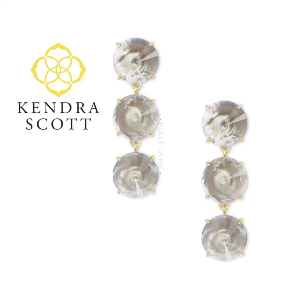 Jolie Statement Earring Gray Illusion Kendra Scott